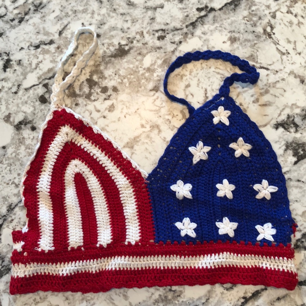 4th of July crochet top